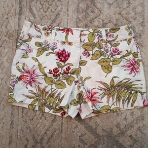 Loft Shorts Womens 4 Multicolor Floral Botanical Pocket Cottagecore  Colorful